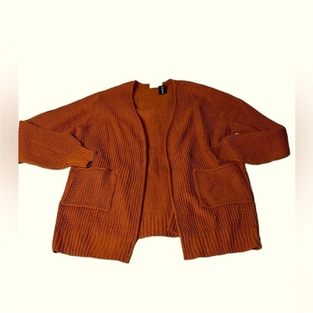 size XL Zenana brown cardigan with pockets